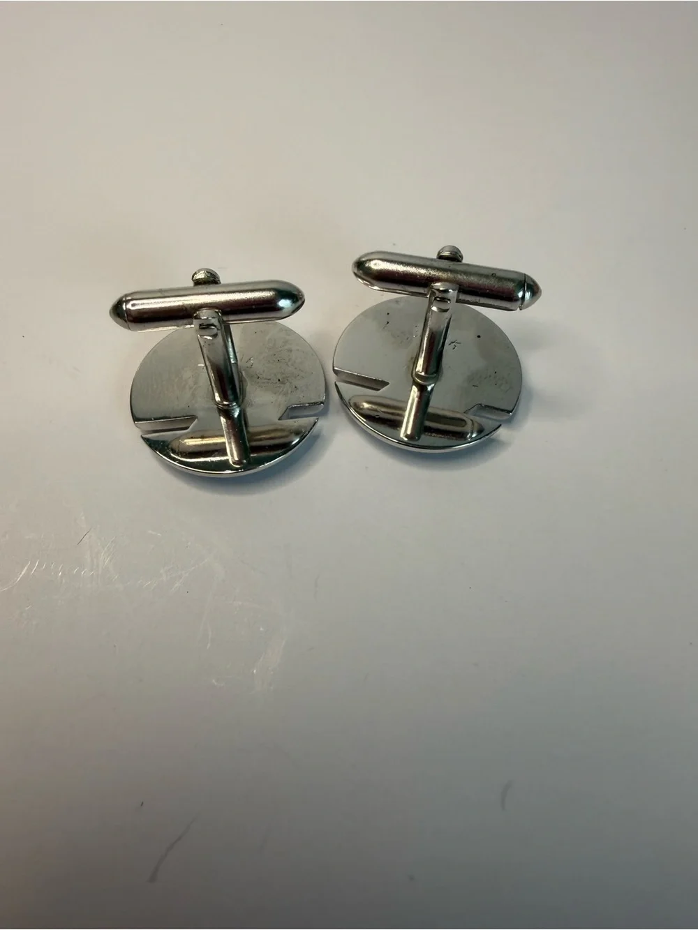 Vintage Swank Cufflinks Silver-Tone
